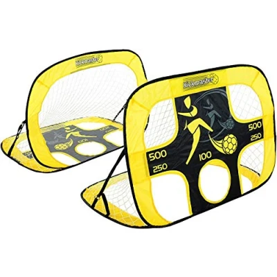 Image of Kickmaster Quick Up Goal and Target Shot Kids Football Pop Goals for Mini Net with Gifts Boys Girls Childrens Posts