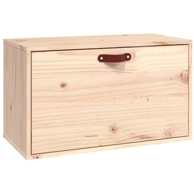 Image of vidaXL Wall Cabinet 60x30x35 cm Solid Wood Pine