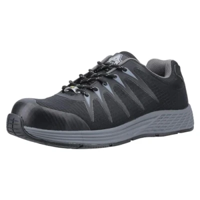 Image of Amblers Safety AS717C Black Metal Free Trainer Size 8 UK