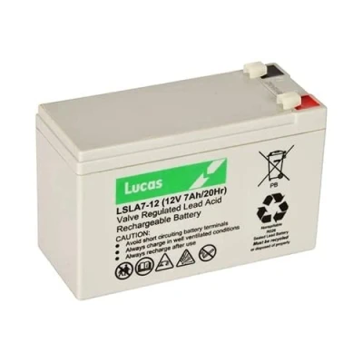 Image of LUCAS 12V 7Ah VRLA SLA RECHARGEABLE SEALED BATTERY mobility/leisure.