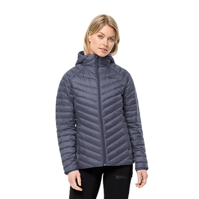 Image of Jack Wolfskin Women&#039;s Passamani Down Hoody W Jacket, Dolphin, M