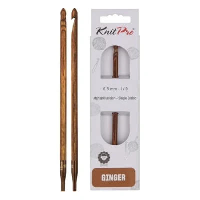 Image of KnitPro Ginger Tunisian Crochet Hook 5.50mm 3pcs