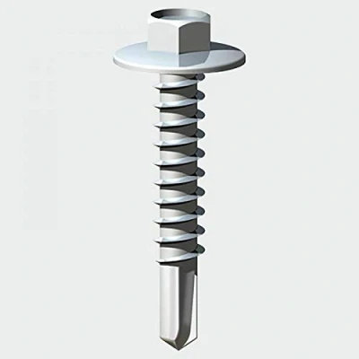 Image of TIMco L32BB Hex No.3 Self Drilling Screw 5.5 x 32 Silver Ruspert (Bag of 160)