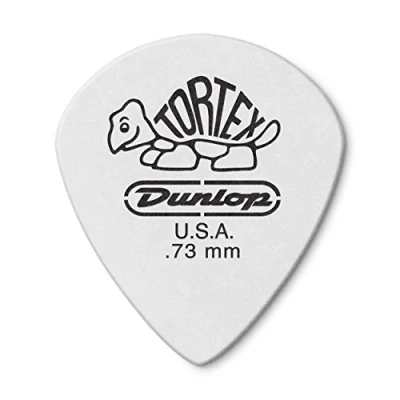 Image of Jim Dunlop 478P 0.73mm Tortex Jazz III Guitar Pick White (Pack of 12)