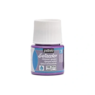 Image of Pébéo 295039 1 Bottle of Setacolor Opaque Iridescent Amethyst Fabric/Silk Paint 45ml