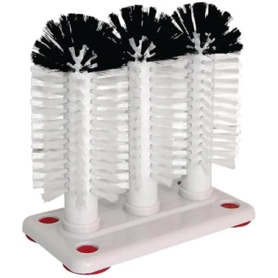 Image of JANTEX 8539 Tridell Glass Washer Cleaner Scrubber Commercial Bar,White, 165X155X100mm