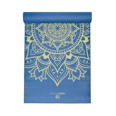 Image of Yoga Studio Designed Sticky Mat Oeko Tex Tear Proof Non Slip Workout Exercise Gym Fitness Mandala &amp; Pilates 183cm x 61cm 6mm (Lotus Mineral)