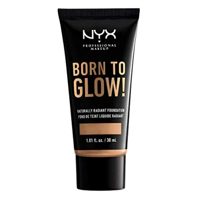 Image of NYX PROFESSIONAL MAKEUP Born To Glow Naturally Radiant Foundation, Medium Coverage Neutral Buff