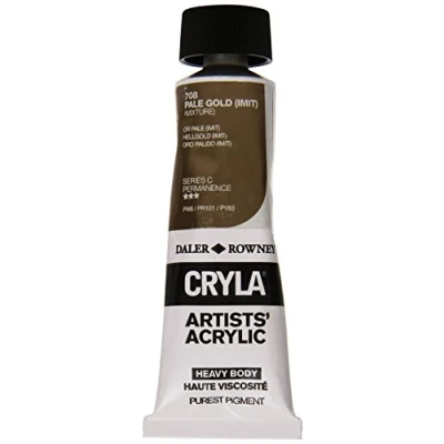 Image of Daler Rowney Cryla Acrylic 75 ml Pale Gold Imit, Professional Artists