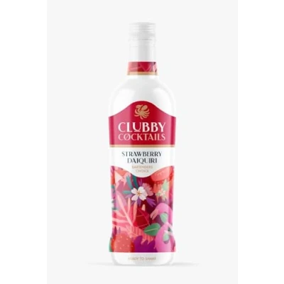 Image of Clubby Cocktails Strawberry Daiquiri Ready to Drink Cocktail 70cl 20% ABV