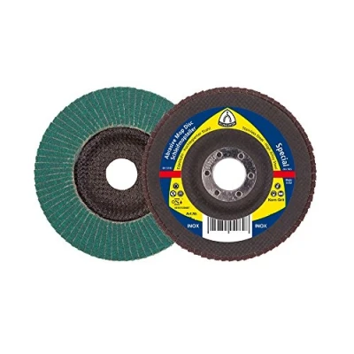 Image of KLINGSPOR SMT 626 Abrasive Mop Disc 125 x 22,23 MM (Pack of 10) 40Grit Curved 321690
