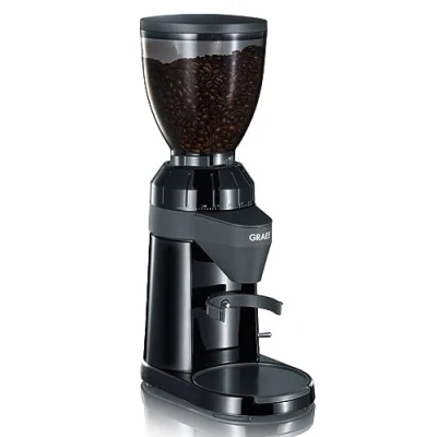 Image of Graef Coffee Grinder 802, matt Black. Electric Bean for 1 12 Cups with 40 Grind Settings discerning Home Baristas. Beans Espresso, Filter, French Press, Aero Press etc