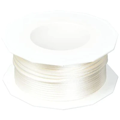 Image of C.E. Pattberg RHEIN Cord Ribbon cream, 50 m Braided For Wrapping Gifts, Parcels, and Presents, 3 mm Width, Accessories Decorating Handicrafts Tear Resistant Decorative