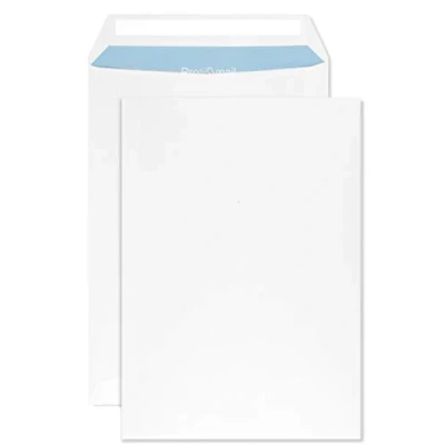 Image of Netuno Pack of 500 Mailing Envelopes DIN B5 White 176 x 250 mm 90 g Business Large Letter for Letters, Invoices