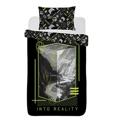 Image of CnA Stores Xbox Single Duvet Cover Set Reversible Gamers Bedding With Pillowcase