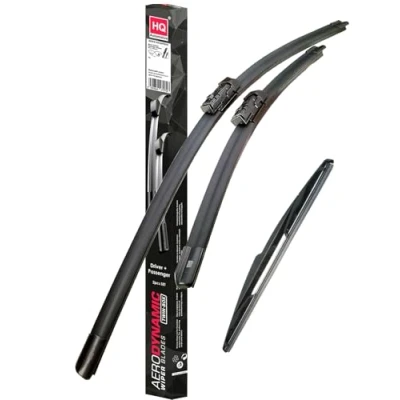 Image of HQ AUTOMOTIVE Windscreen Wiper Blades 3pcs kit Fits: LEXUS NX MK1 2014 2021 model: ADC61 621HQ12N
