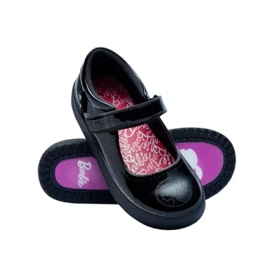 Image of Barbie Girls School Shoes Black for 5