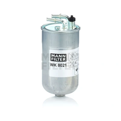 Image of 13286584, 93196533, 95521116 Fuel Filter MANN WK 8021 In Line 9,5mm 8mm VAUXHALL: Corsa Mk3, Corsavan Mk4