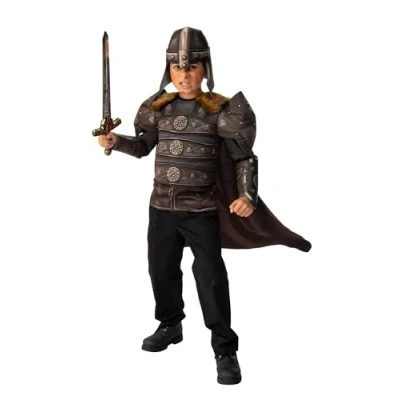 Image of Bristol Novelty 3015515 6 Viking Kids Fancy Dress, Boys, Multi, Age 5 Years