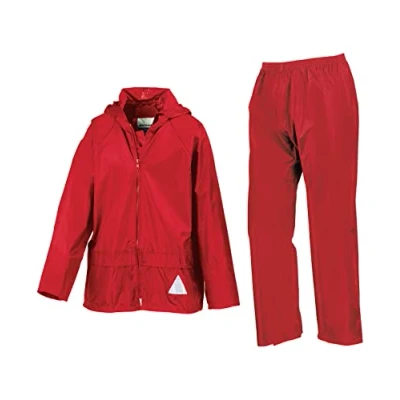 Image of Result R95JY Kids Waterproof Jacket and Trouser Set Red 7 8 Years