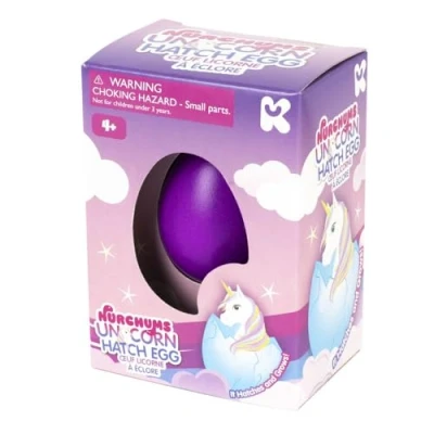 Image of Keycraft Nurchums Hatching Egg, Unicorn Hatch and Grow Lucky Dip (Small 7cm)