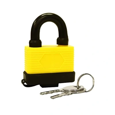 Image of Rolson 66514 Weatherproof Padlock, Black, 50 mm