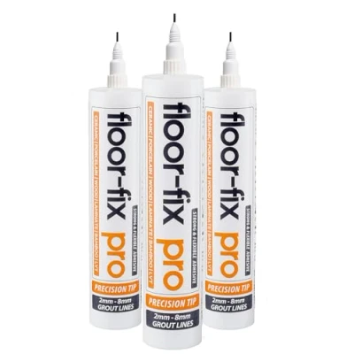 Image of Floor Fix Pro All in One Micro Precision Injector Kit, For Fast Repair of Loose/Hollow &amp; Creaky Tiles, Wood, LVT Laminate. Includes a Reusable Syringe Adapter With Anti Clog &quot;Wire Cap&quot; Technology