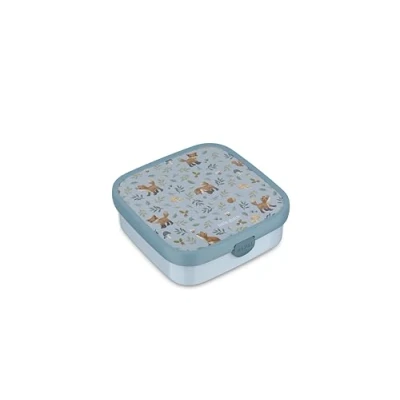 Image of Mepal Lunch Box Large Campus, for Children, Includes 2 Removable Leakproof Boxes and Fork, are Microwave Safe, 2X 200 1250 ml, Forest Friends