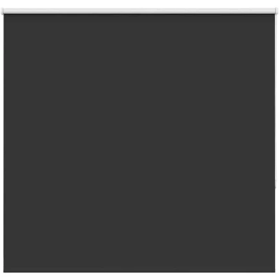 Image of vidaXL Roller Blind Blackout Black 160x175 cm Fabric Width 156.6 Polyester