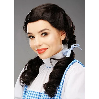 Image of Magic Box Womens Deluxe Brown Plaited Dorothy Wig
