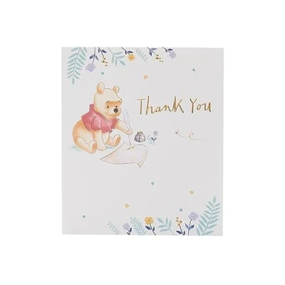 Image of Winnie The Pooh Thank You Card for Him/Her/Friend Scroll Design