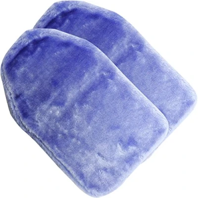 Image of Sure Thermal Fur Soft Hot Water Bottle Protective Skin Cover Twin Pack Purple
