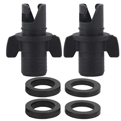 Image of Keenso Air Valve Adapter, Leakproof Kayak Connector Inflatable Boat Adaptor Sup Pump Adapter Inflation Surfboard Accessory Track and Field Supplies