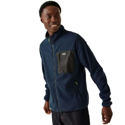 Image of Regatta Men&#039;s Lightweight Frankie Full Zip Fleece Navy, Size: 4XL