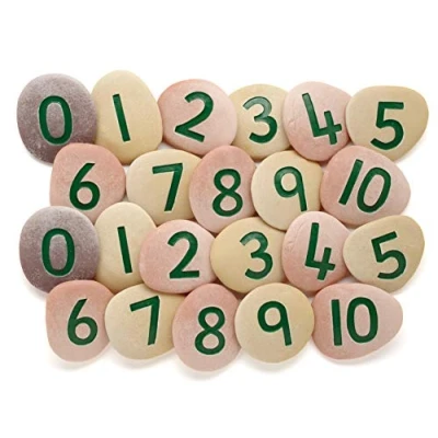 Image of Yellow Door Jumbo Number Pebble Set