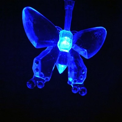 Image of LightsGo Battery Powered Butterfly LED Fairy Lights 40LEDs 4M (Blue)
