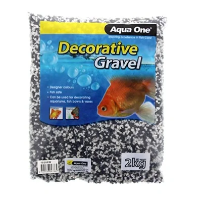 Image of Aqua One Gravel Mixed White &amp; Black 2Kg 2Mm