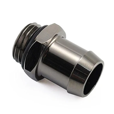 Image of XSPC G1/4&quot; Barb Fitting for 1/2&quot; 13mm ID Tubing Black Chrome