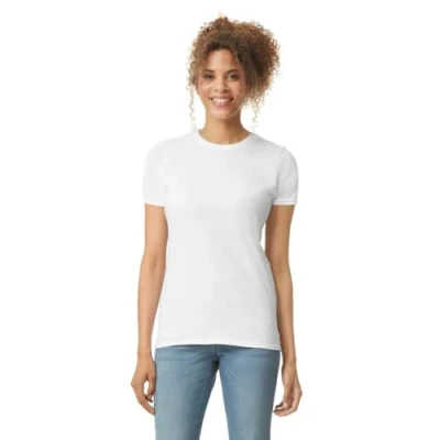 Image of Gildan Ladies Soft Style Short Sleeve T Shirt (L) (White)