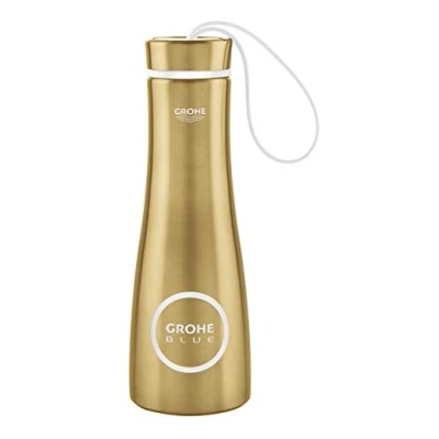 Image of GROHE Blue Accessories Thermo Drinking Bottle Brushed Cool Sunrise 40848GN0