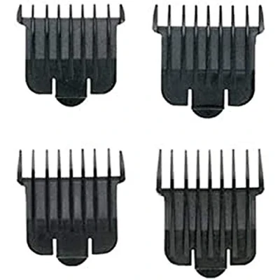 Image of Andis Snap On T Blade Attachment Combs 4/Piece Comb Set Suitable for Hair Clipper Trimmer, Professional Use, Easy Clean, Long Lasting Sizes, 0&quot;, 1&quot;, 2&quot;, 3&quot; (1/16&quot;, 1/8&quot;, 1/4&quot;, 3/8&quot;) Black