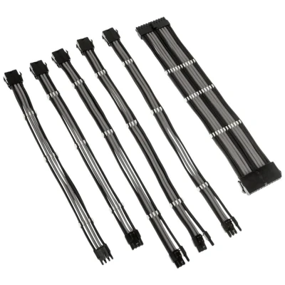 Image of KOLINK Coreu0026tradeAdept Power Extension Cable Kit Black &amp; Grey