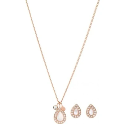 Image of Fossil Set for Women Stevie, Length: 420mm + 50mm, Width: 7.8mm, Height: 10.5mm Rose Gold Stainless Steel Set, JF04029791