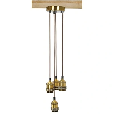 Image of Lyyt Quadruple Vintage Light Fitting E27 Antique Gold