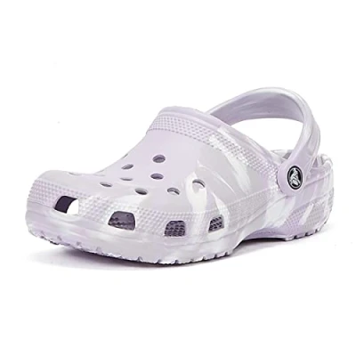 Image of Crocs Classic Marbled Clog Lavender/Multi unisex men women M10