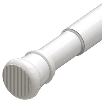 Image of Shower Curtain Pole White No Drill Extendable Poles Rods for Windows,Shower,Wardrobe (73 175cm/1pc）
