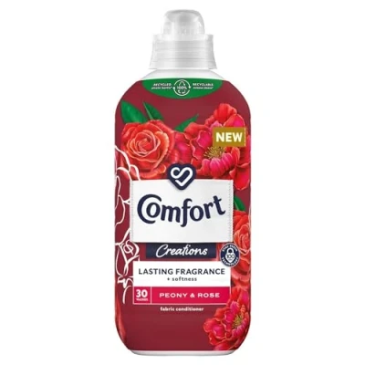 Image of Comfort Creation Concentrated Fabric Conditioner with 100 Days of Long Lasting Fragrance and Softness Intense Liquid Softener 30 Washes, 900 ml (Peony &amp; Rose, Buy 1)