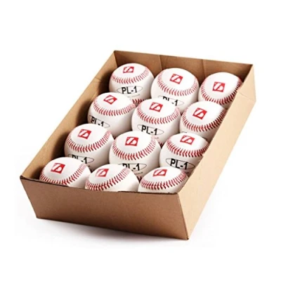 Image of BARNETT PL 1 Elite match baseball ball size 9&quot;, dozen, Balle de baseball, white