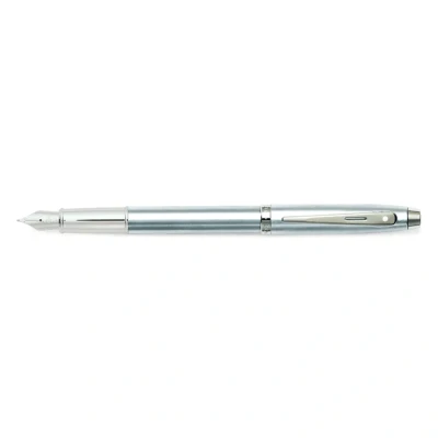 Image of Sheaffer 100 Series Brushed Chrome/Nickel Trim Fountain Pen with Fine Nib