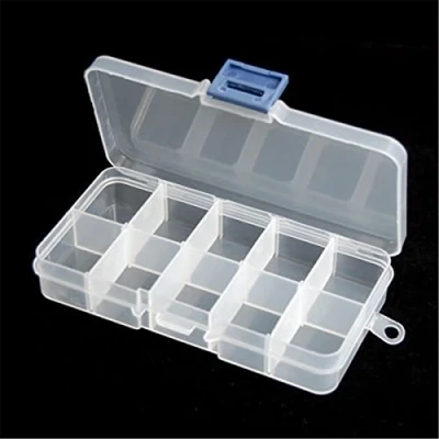 Image of Ardisle Clear Plastic Craft Beads Jewellery Storage Organiser Compartment Tool Box Case (10 Smallest)